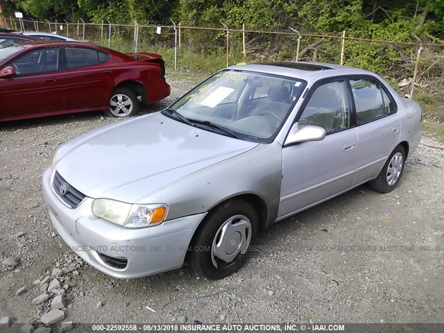 2T1BR12E92C537486 - 2002 TOYOTA COROLLA CE/LE/S SILVER photo 2