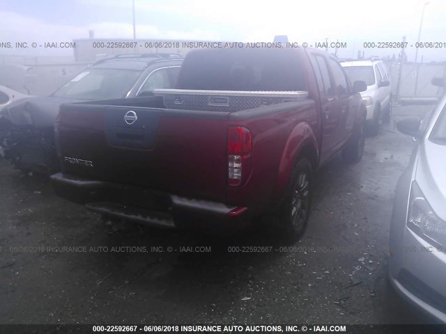 1N6AD0ER6CC453541 - 2012 NISSAN FRONTIER S/SV/SL/PRO-4X RED photo 4