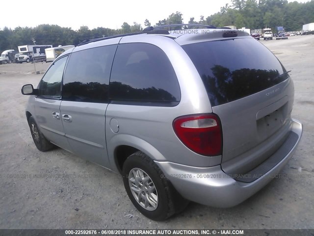 1D4GP45393B201041 - 2003 DODGE CARAVAN SPORT SILVER photo 3