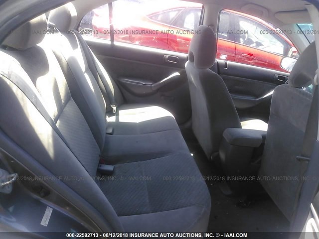 1HGES16365L010370 - 2005 HONDA CIVIC DX VP GRAY photo 8
