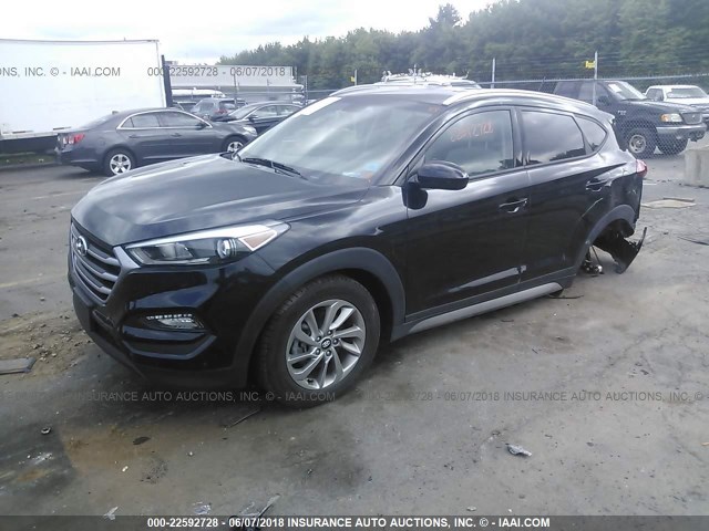 KM8J3CA45HU260117 - 2017 HYUNDAI TUCSON LIMITED/SPORT AND ECO/SE BLACK photo 2
