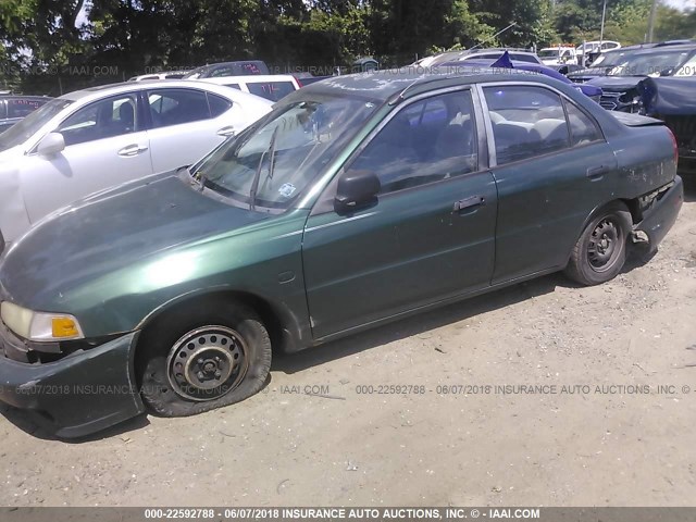 JA3AY26A7XU006405 - 1999 MITSUBISHI MIRAGE DE GREEN photo 2