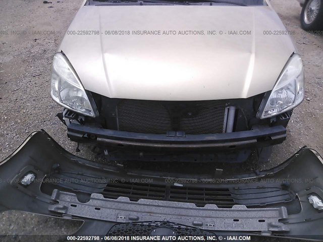 KNADE223196521886 - 2009 KIA RIO LX/SX GOLD photo 6