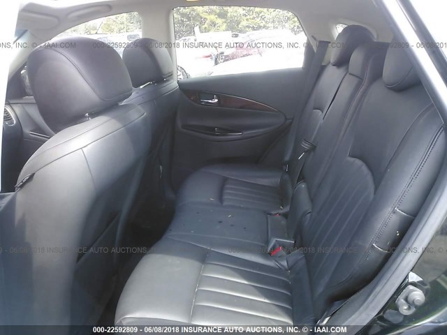 JNKAJ09F68M355444 - 2008 INFINITI EX35 JOURNEY BLACK photo 8