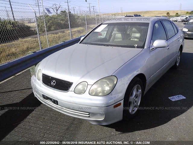 JT8BH68X2W0011305 - 1998 LEXUS GS 400 SILVER photo 2