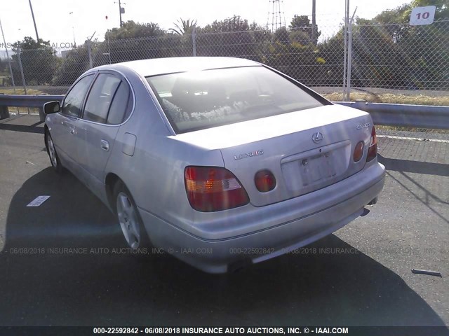 JT8BH68X2W0011305 - 1998 LEXUS GS 400 SILVER photo 3