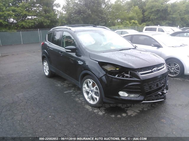 1FMCU9J9XDUC52416 - 2013 FORD ESCAPE TITANIUM BLACK photo 1