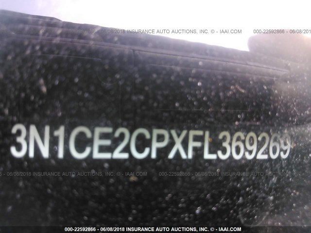3N1CE2CPXFL369269 - 2015 NISSAN VERSA NOTE S/S PLUS/SV/SL/SR WHITE photo 9