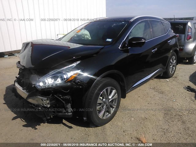 5N1AZ2MG3FN263961 - 2015 NISSAN MURANO S/SL/SV/PLATINUM BLACK photo 2