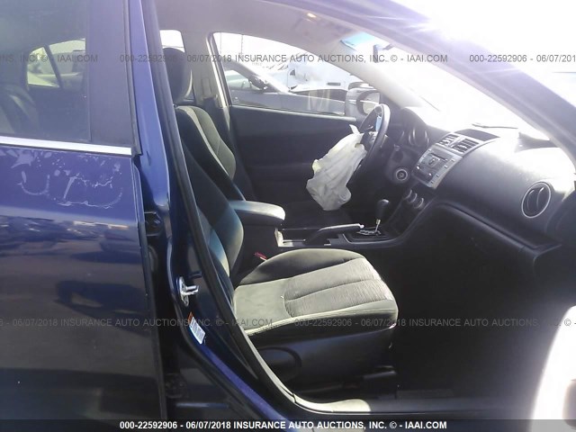 1YVHZ8BH7A5M05698 - 2010 MAZDA 6 I BLUE photo 5