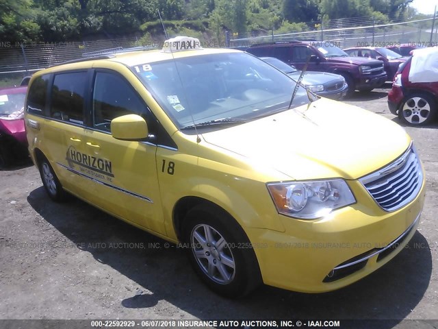 2A4RR5DG9BR739338 - 2011 CHRYSLER TOWN & COUNTRY TOURING YELLOW photo 1