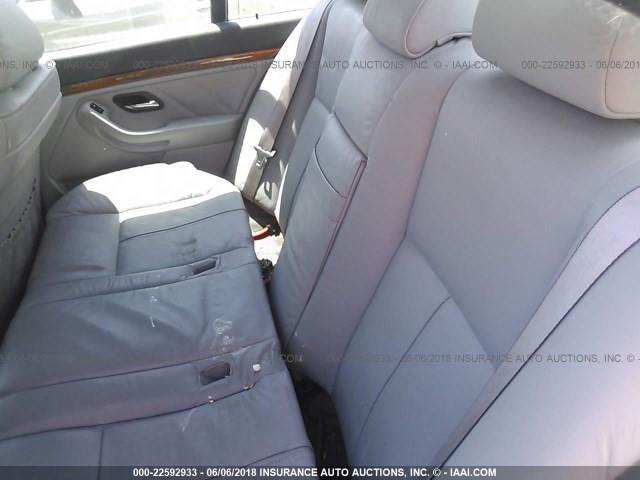 WBADT43471GF59956 - 2001 BMW 525 I AUTOMATIC SILVER photo 8