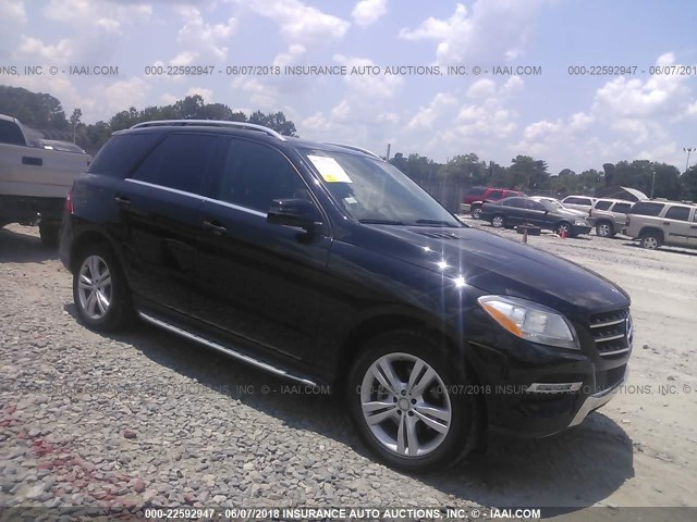 4JGDA5HB5EA328710 - 2014 MERCEDES-BENZ ML 350 4MATIC BLACK photo 1