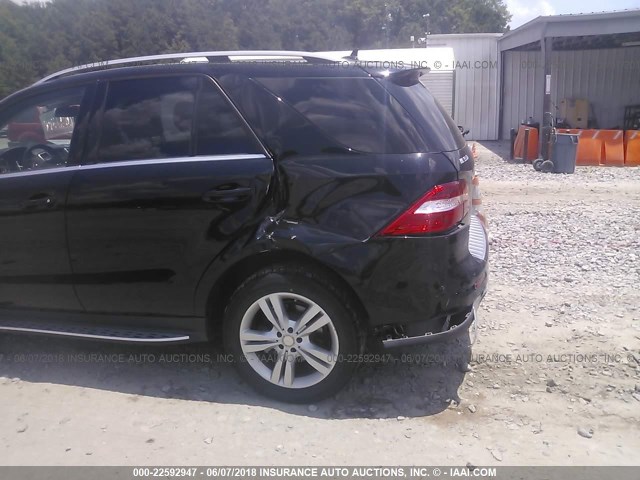 4JGDA5HB5EA328710 - 2014 MERCEDES-BENZ ML 350 4MATIC BLACK photo 6