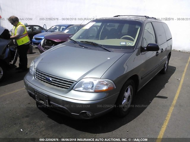 2FMZA51483BB91300 - 2003 FORD WINDSTAR LX TEAL photo 2