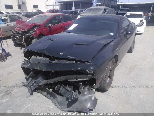 2C3CDZBG3FH713547 - 2015 DODGE CHALLENGER SXT PLUS BLACK photo 2