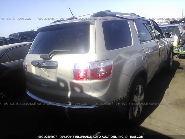 1GKKRRED6CJ227131 - 2012 GMC ACADIA SLT-1 GOLD photo 4