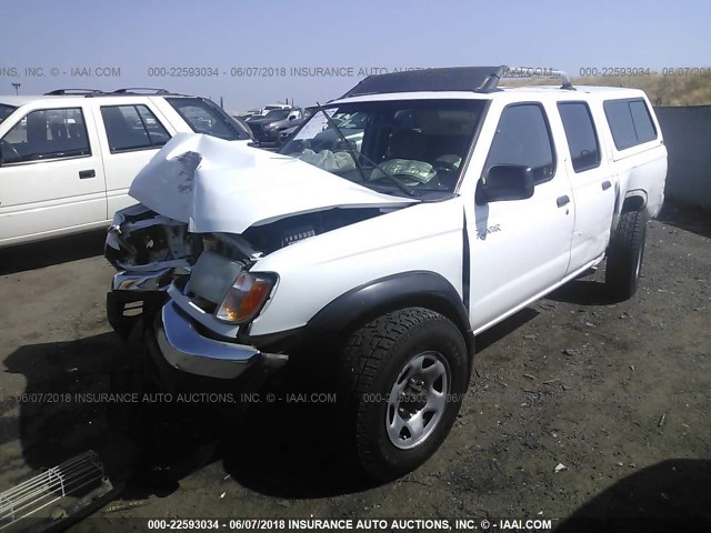 1N6ED27Y9YC397958 - 2000 NISSAN FRONTIER CREW CAB XE/CREW CAB SE WHITE photo 2