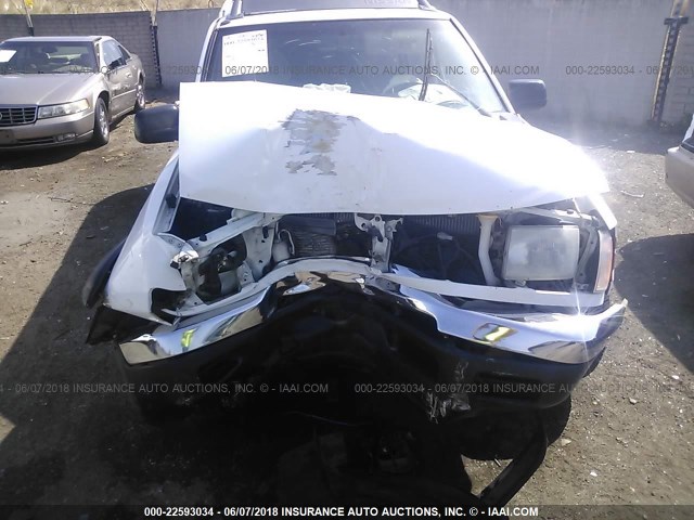 1N6ED27Y9YC397958 - 2000 NISSAN FRONTIER CREW CAB XE/CREW CAB SE WHITE photo 6