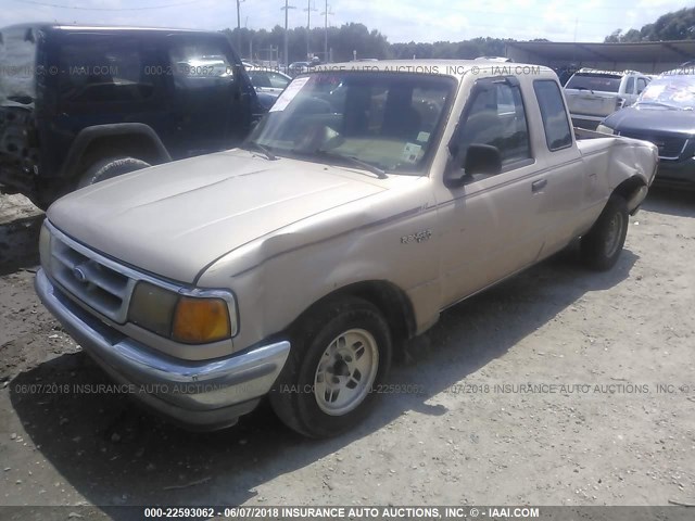 1FTCR14A6TPA06862 - 1996 FORD RANGER SUPER CAB GOLD photo 2