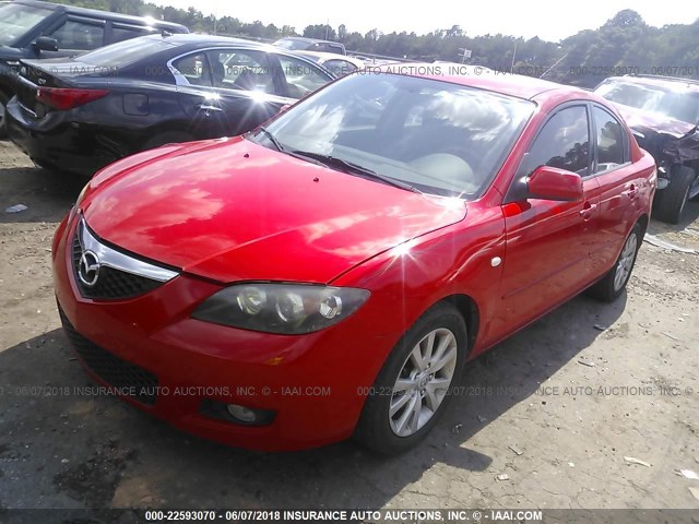 JM1BK12F471642364 - 2007 MAZDA 3 I RED photo 2