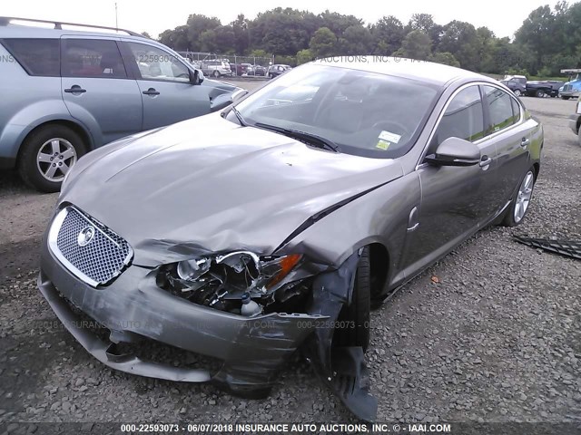 SAJWA0FA3AHR61199 - 2010 JAGUAR XF LUXURY GRAY photo 2