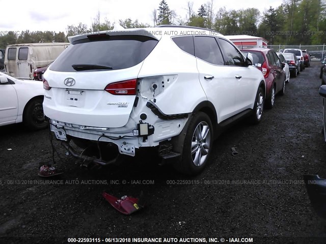 5XYZW4LA5FG291731 - 2015 HYUNDAI SANTA FE SPORT  WHITE photo 4