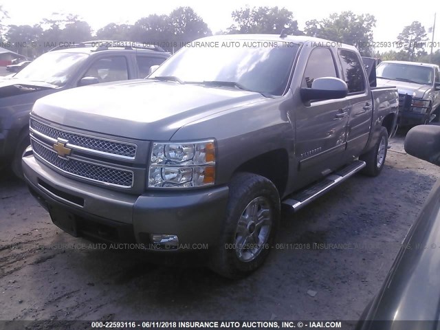 3GCPKTE72DG261518 - 2013 CHEVROLET SILVERADO K1500 LTZ GRAY photo 2