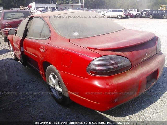 1G2WP52K43F149387 - 2003 PONTIAC GRAND PRIX GT RED photo 3