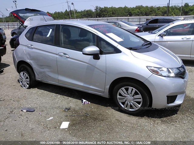 3HGGK5H50FM729807 - 2015 HONDA FIT LX SILVER photo 1