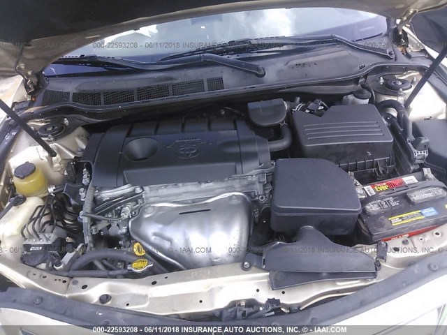 4T1BF3EK2BU653889 - 2011 TOYOTA CAMRY SE/LE/XLE ოქროსფერი ფოტო 10