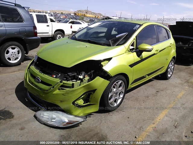 3FADP4FJ4BM180514 - 2011 FORD FIESTA SES GREEN photo 2