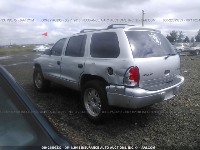 1D4HS38N13F591183 - 2003 DODGE DURANGO SPORT SILVER photo 3