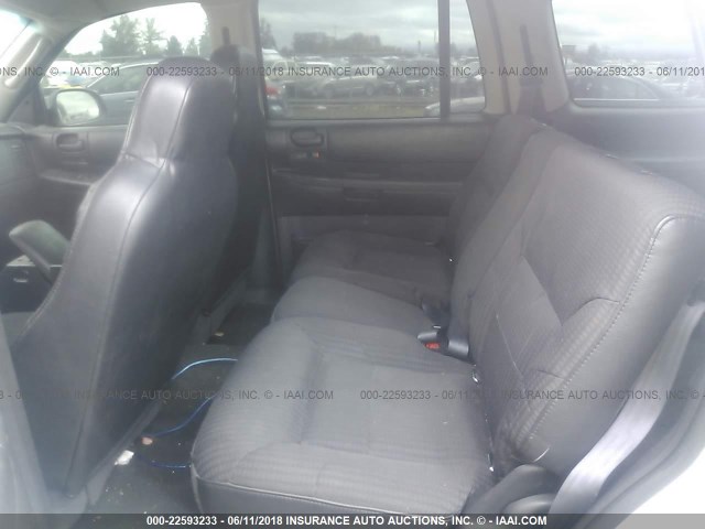 1D4HS38N13F591183 - 2003 DODGE DURANGO SPORT SILVER photo 8