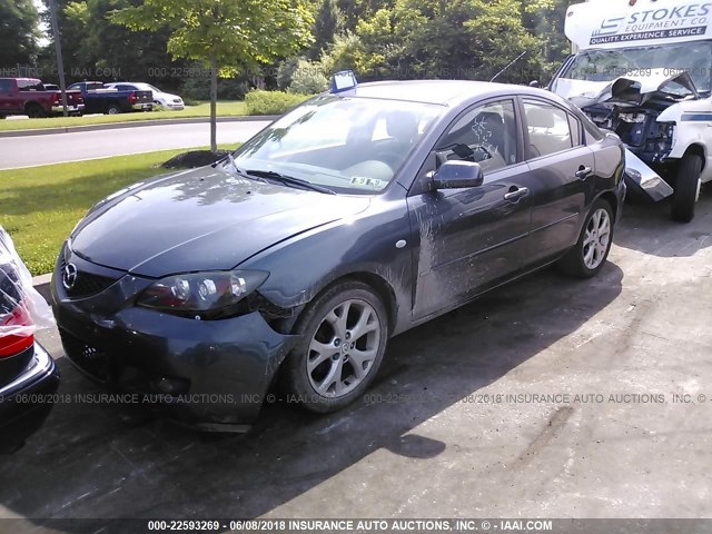 JM1BK32G181184448 - 2008 MAZDA 3 I GRAY photo 2