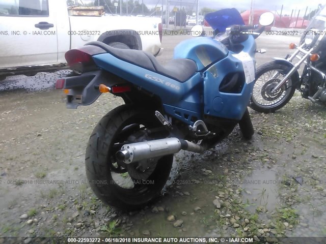 JS1GN72A2L2103079 - 1990 SUZUKI GSX600 F BLUE photo 4