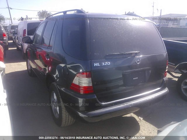 4JGAB54E4YA176231 - 2000 MERCEDES-BENZ ML 320 Navy photo 3