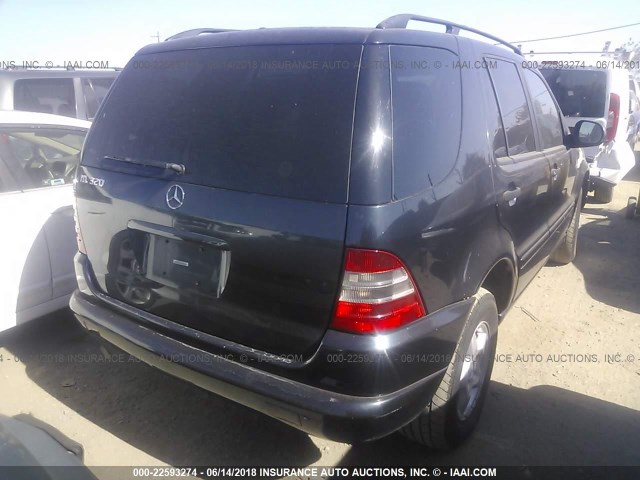 4JGAB54E4YA176231 - 2000 MERCEDES-BENZ ML 320 Navy photo 4