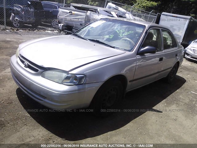 2T1BR12E3YC335414 - 2000 TOYOTA COROLLA VE/CE/LE BEIGE photo 2