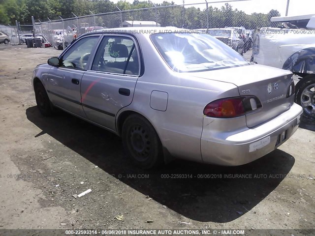 2T1BR12E3YC335414 - 2000 TOYOTA COROLLA VE/CE/LE BEIGE photo 3