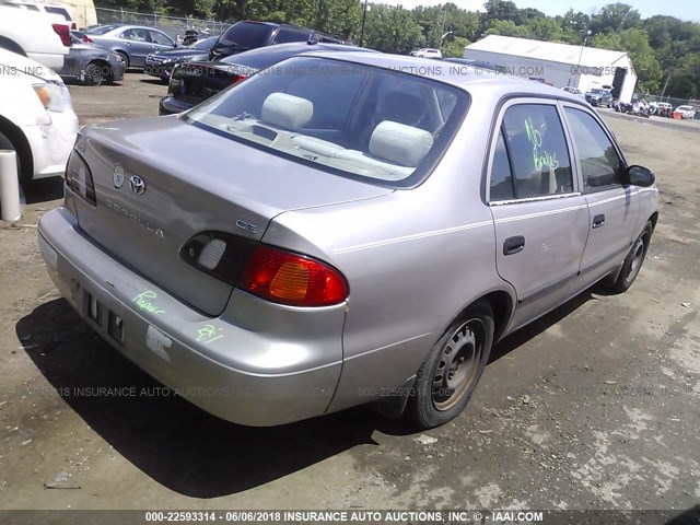 2T1BR12E3YC335414 - 2000 TOYOTA COROLLA VE/CE/LE BEIGE photo 4