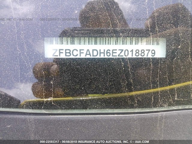 ZFBCFADH6EZ018879 - 2014 FIAT 500L TREKKING YELLOW photo 9
