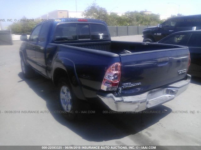 5TETU62N18Z564135 - 2008 TOYOTA TACOMA PRERUNNER ACCESS CAB BLUE photo 3