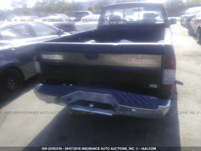 1N6DD21S7WC366186 - 1998 NISSAN FRONTIER XE BLACK photo 6