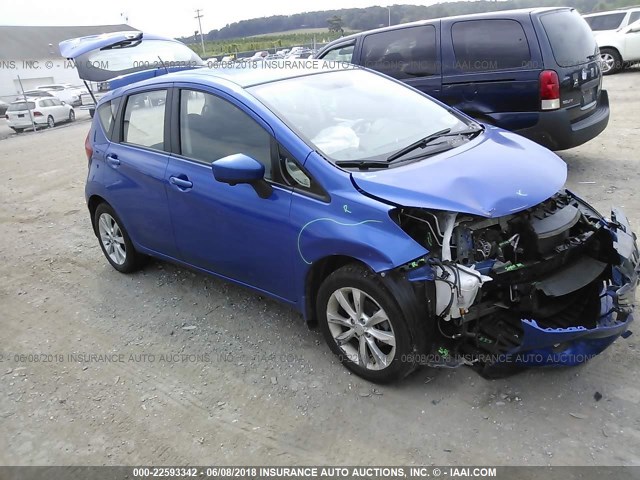 3N1CE2CP9FL429820 - 2015 NISSAN VERSA NOTE S/S PLUS/SV/SL/SR BLUE photo 1