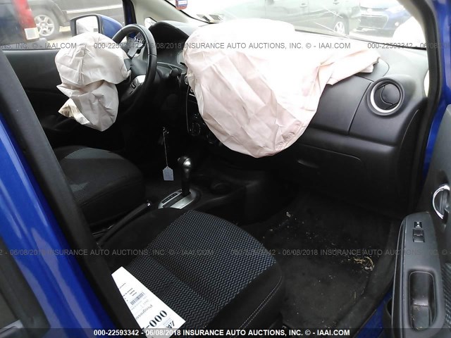 3N1CE2CP9FL429820 - 2015 NISSAN VERSA NOTE S/S PLUS/SV/SL/SR BLUE photo 5