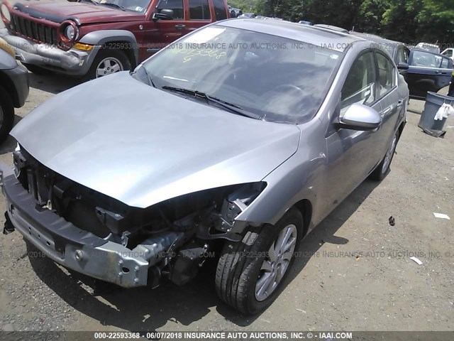 JM1BL1V81C1606331 - 2012 MAZDA 3 I SILVER photo 2