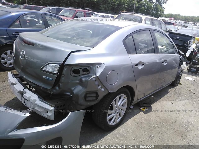 JM1BL1V81C1606331 - 2012 MAZDA 3 I SILVER photo 4