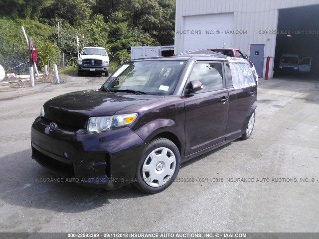 JTLZE4FE4EJ050778 - 2014 TOYOTA SCION XB მუქწითელი ფოტო 2