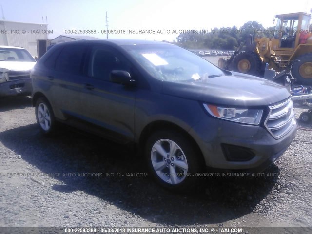 2FMPK3G91HBC69659 - 2017 FORD EDGE SE GRAY photo 1